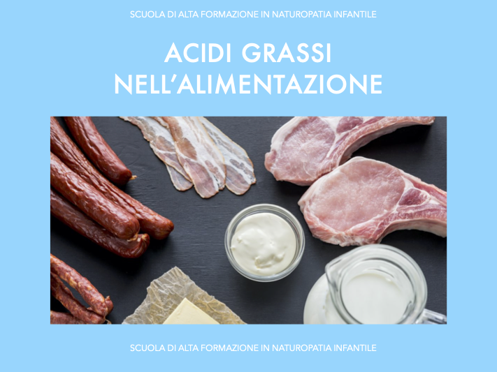 Acidi grassi nell’alimentazione