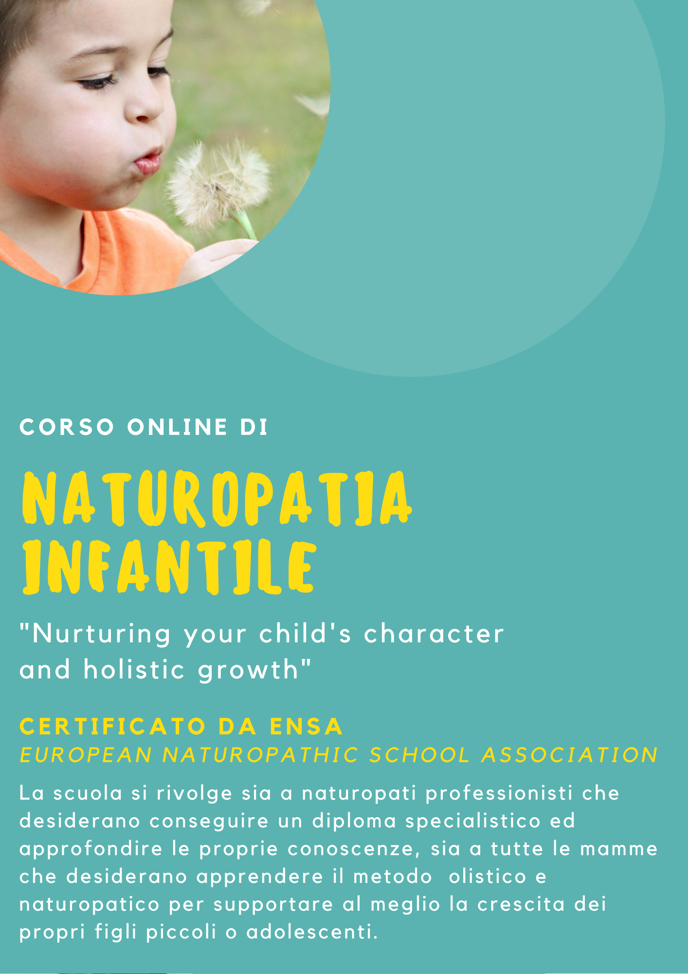 scuola di naturopatia per bambini